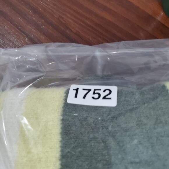 Madewell Sweater Coziest Yarn Large Yellow Stripe Crew Neck Fulton Wool Alpaca - Picture 9 of 9